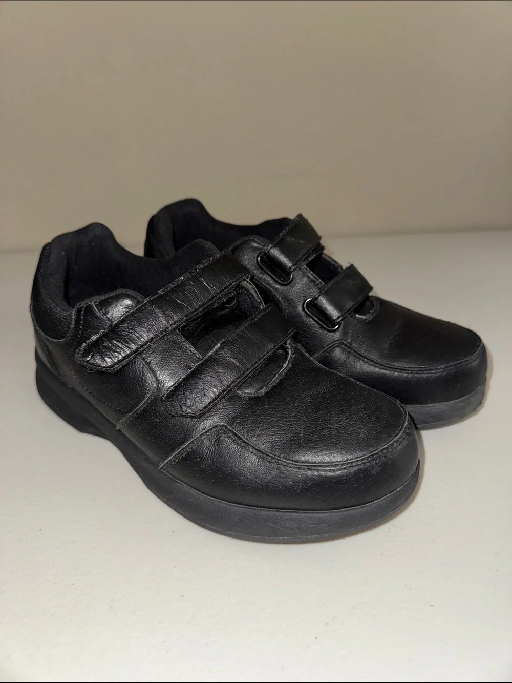 Dr. Scholl's Kids Black Dual-Strap Velcro Sneakers